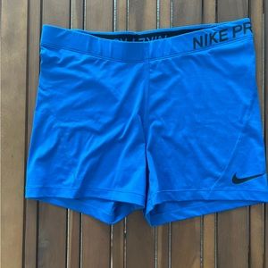 ✔️Nike Pro Dri-Fit Spandex 4" shorts
size XL Cobalt Blue